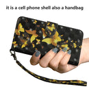 For Nokia 7.2 / 6.2 3D Painting Pattern Horizontal Flip TPU + PU Leather Case with Holder & Card Slots & Wallet(Golden Butterfly)