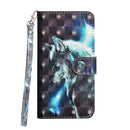 For Nokia 7.2 / 6.2 3D Painting Pattern Horizontal Flip TPU + PU Leather Case with Holder & Card Slots & Wallet(Wolf)