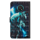 For Nokia 7.2 / 6.2 3D Painting Pattern Horizontal Flip TPU + PU Leather Case with Holder & Card Slots & Wallet(Wolf)