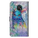 For Nokia 7.2 / 6.2 3D Painting Pattern Horizontal Flip TPU + PU Leather Case with Holder & Card Slots & Wallet(Watercolor Owl)