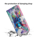 For Nokia 7.2 / 6.2 3D Painting Pattern Horizontal Flip TPU + PU Leather Case with Holder & Card Slots & Wallet(Watercolor Owl)