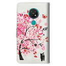 For Nokia 7.2 / 6.2 3D Painting Pattern Horizontal Flip TPU + PU Leather Case with Holder & Card Slots & Wallet(Tree Cat)
