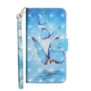 For Nokia 7.2 / 6.2 3D Painting Pattern Horizontal Flip TPU + PU Leather Case with Holder & Card Slots & Wallet(Three Butterfly)
