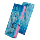 For Nokia 7.2 / 6.2 3D Painting Pattern Horizontal Flip TPU + PU Leather Case with Holder & Card Slots & Wallet(Three Butterfly)