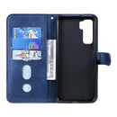For Huawei P40 Lite (5G) / Nova 7 SE Fashion Calf Texture Zipper Horizontal Flip Leather Case with Stand & Card Slots & Wallet Function(Blue)