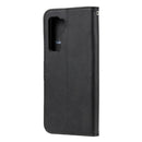 For Huawei P40 Lite (5G) / Nova 7 SE Fashion Calf Texture Zipper Horizontal Flip Leather Case with Stand & Card Slots & Wallet Function(Black)
