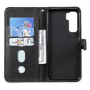 For Huawei P40 Lite (5G) / Nova 7 SE Fashion Calf Texture Zipper Horizontal Flip Leather Case with Stand & Card Slots & Wallet Function(Black)