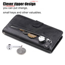 For Huawei P40 Lite (5G) / Nova 7 SE Fashion Calf Texture Zipper Horizontal Flip Leather Case with Stand & Card Slots & Wallet Function(Black)