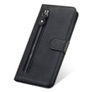For Huawei P40 Lite (5G) / Nova 7 SE Fashion Calf Texture Zipper Horizontal Flip Leather Case with Stand & Card Slots & Wallet Function(Black)