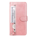 For Huawei P40 Lite (5G) / Nova 7 SE Fashion Calf Texture Zipper Horizontal Flip Leather Case with Stand & Card Slots & Wallet Function(Rose Gold)
