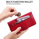 For Huawei P40 Lite (5G) / Nova 7 SE Fashion Calf Texture Zipper Horizontal Flip Leather Case with Stand & Card Slots & Wallet Function(Red)