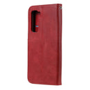 For Huawei P40 Lite (5G) / Nova 7 SE Fashion Calf Texture Zipper Horizontal Flip Leather Case with Stand & Card Slots & Wallet Function(Red)