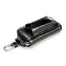9108 Large Capacity Zipper Leather Keys Holder Bag Multi-function Wallet(Black)