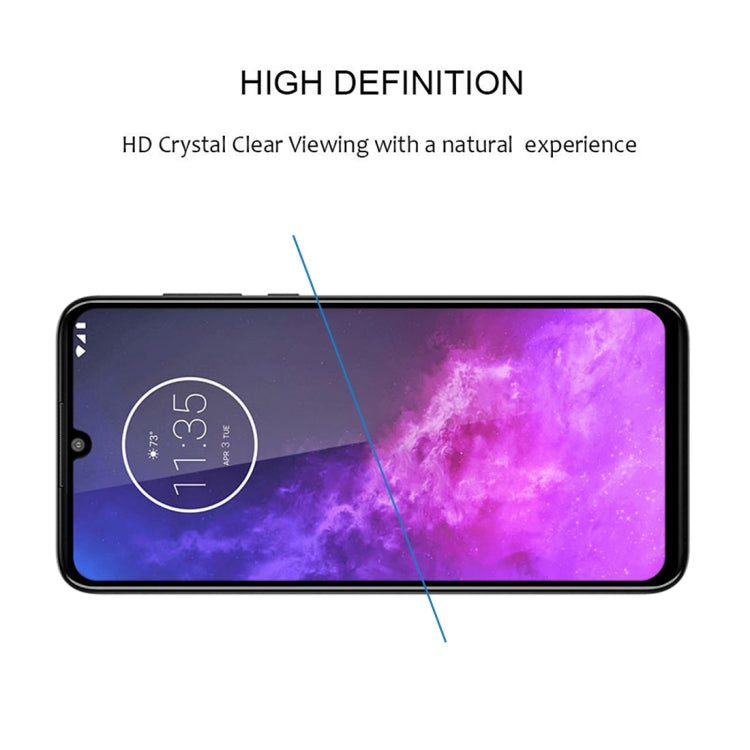For Motorola One Zoom Full Glue Full Screen Tempered Glass Film
