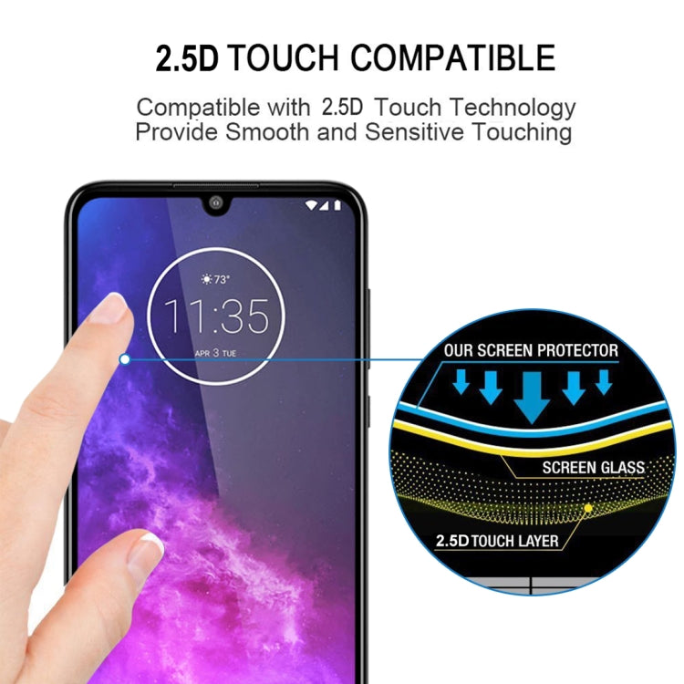 For Motorola One Zoom Full Glue Full Screen Tempered Glass Film