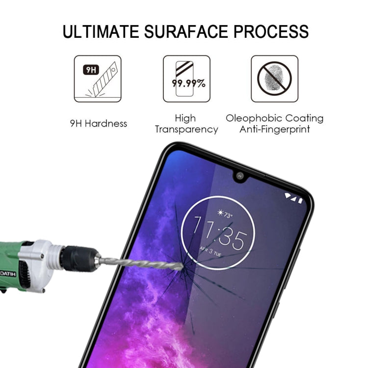 For Motorola One Zoom Full Glue Full Screen Tempered Glass Film