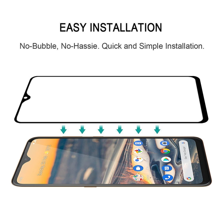 For Nokia 5.3 Full Glue Full Screen Tempered Glass Film