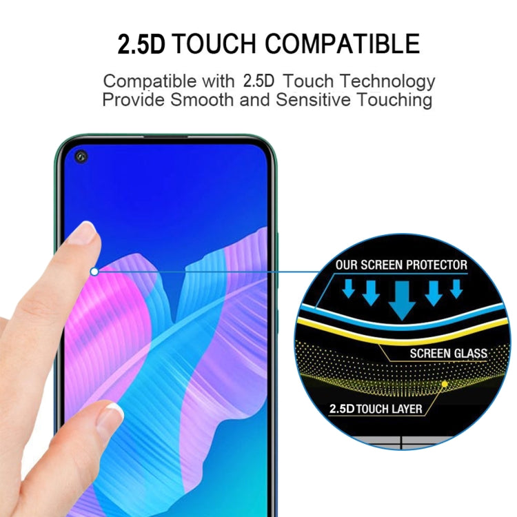 For Huawei P40 Lite E Full Glue Full Screen Tempered Glass Film