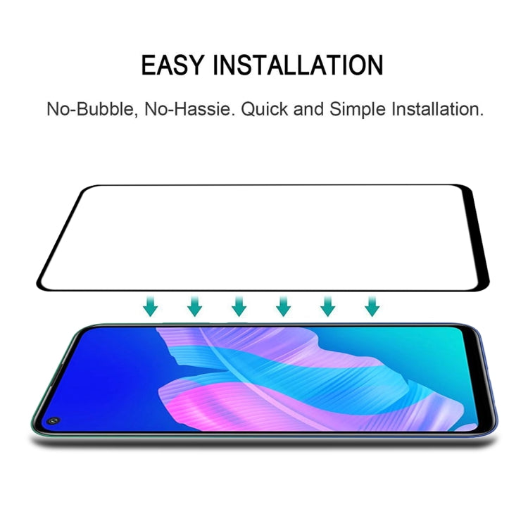 For Huawei P40 Lite E Full Glue Full Screen Tempered Glass Film