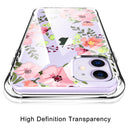 For iPhone 11 C Style Pattern PC + TPU + PET Screen Protection IMD Craft Case(Floral)