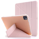 For iPad Pro 11 (2020/2018) / Air 2020 10.9 Multi-folding Horizontal Flip PU Leather + Shockproof TPU Tablet Case with Holder & Pen Slot(Gold)