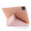 For iPad Pro 11 (2020/2018) / Air 2020 10.9 Multi-folding Horizontal Flip PU Leather + Shockproof TPU Tablet Case with Holder & Pen Slot(Gold)