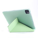 For iPad Pro 11 (2020/2018) / Air 2020 10.9 Multi-folding Horizontal Flip PU Leather + Shockproof TPU Tablet Case with Holder & Pen Slot(Green)