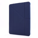 For iPad Pro 11 (2020/2018) / Air 2020 10.9 Multi-folding Horizontal Flip PU Leather + Shockproof TPU Tablet Case with Holder & Pen Slot(Dark Blue)