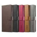 For Samsung Galaxy Note 20 Ultra LC.IMEEKE Calf Texture Horizontal Flip Leather Case, with Holder & Card Slots & Wallet(Grey)