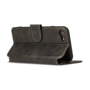 For iPhone 7 / 8 Calf Texture Magnetic Buckle Horizontal Flip Leather Case with Holder & Card Slots & Wallet & Photo Frame(Black)