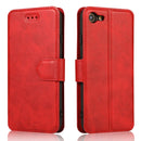 For iPhone 7 / 8 Calf Texture Magnetic Buckle Horizontal Flip Leather Case with Holder & Card Slots & Wallet & Photo Frame(Red)