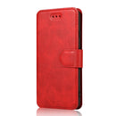 For iPhone 7 / 8 Calf Texture Magnetic Buckle Horizontal Flip Leather Case with Holder & Card Slots & Wallet & Photo Frame(Red)