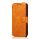 For iPhone 7 / 8 Calf Texture Magnetic Buckle Horizontal Flip Leather Case with Holder & Card Slots & Wallet & Photo Frame(Khaki)