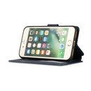 For iPhone 7 / 8 Calf Texture Magnetic Buckle Horizontal Flip Leather Case with Holder & Card Slots & Wallet & Photo Frame(Blue)