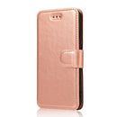 For iPhone 7 / 8 Calf Texture Magnetic Buckle Horizontal Flip Leather Case with Holder & Card Slots & Wallet & Photo Frame(Rose Gold)