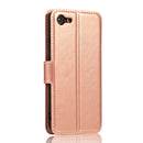 For iPhone 7 / 8 Calf Texture Magnetic Buckle Horizontal Flip Leather Case with Holder & Card Slots & Wallet & Photo Frame(Rose Gold)
