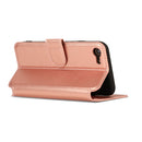 For iPhone 7 / 8 Calf Texture Magnetic Buckle Horizontal Flip Leather Case with Holder & Card Slots & Wallet & Photo Frame(Rose Gold)