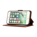 For iPhone 7 / 8 Calf Texture Magnetic Buckle Horizontal Flip Leather Case with Holder & Card Slots & Wallet & Photo Frame(Brown)