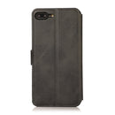 For iPhone 7 Plus / 8 Plus Calf Texture Magnetic Buckle Horizontal Flip Leather Case with Holder & Card Slots & Wallet & Photo Frame(Black)
