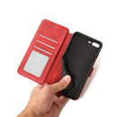 For iPhone 7 Plus / 8 Plus Calf Texture Magnetic Buckle Horizontal Flip Leather Case with Holder & Card Slots & Wallet & Photo Frame(Black)