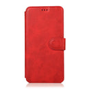 For iPhone 7 Plus / 8 Plus Calf Texture Magnetic Buckle Horizontal Flip Leather Case with Holder & Card Slots & Wallet & Photo Frame(Red)