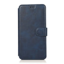For iPhone 7 Plus / 8 Plus Calf Texture Magnetic Buckle Horizontal Flip Leather Case with Holder & Card Slots & Wallet & Photo Frame(Blue)