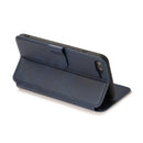 For iPhone 7 Plus / 8 Plus Calf Texture Magnetic Buckle Horizontal Flip Leather Case with Holder & Card Slots & Wallet & Photo Frame(Blue)