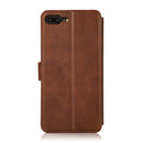 For iPhone 7 Plus / 8 Plus Calf Texture Magnetic Buckle Horizontal Flip Leather Case with Holder & Card Slots & Wallet & Photo Frame(Brown)