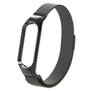 For Xiaomi Mi Band 5 Milano Solid Color Magnetic Stainless Steel Watch Band(Black)