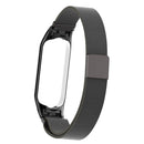 For Xiaomi Mi Band 5 Milano Solid Color Magnetic Stainless Steel Watch Band(Black)