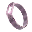 For Xiaomi Mi Band 5 Milano Solid Color Magnetic Stainless Steel Watch Band(Rose Powder)