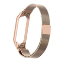 For Xiaomi Mi Band 5 Milano Solid Color Magnetic Stainless Steel Watch Band(Bronze Gold)