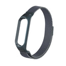 For Xiaomi Mi Band 5 Milano Solid Color Magnetic Stainless Steel Watch Band(Titanium Grey)