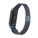For Xiaomi Mi Band 5 Milano Solid Color Magnetic Stainless Steel Watch Band(Titanium Grey)
